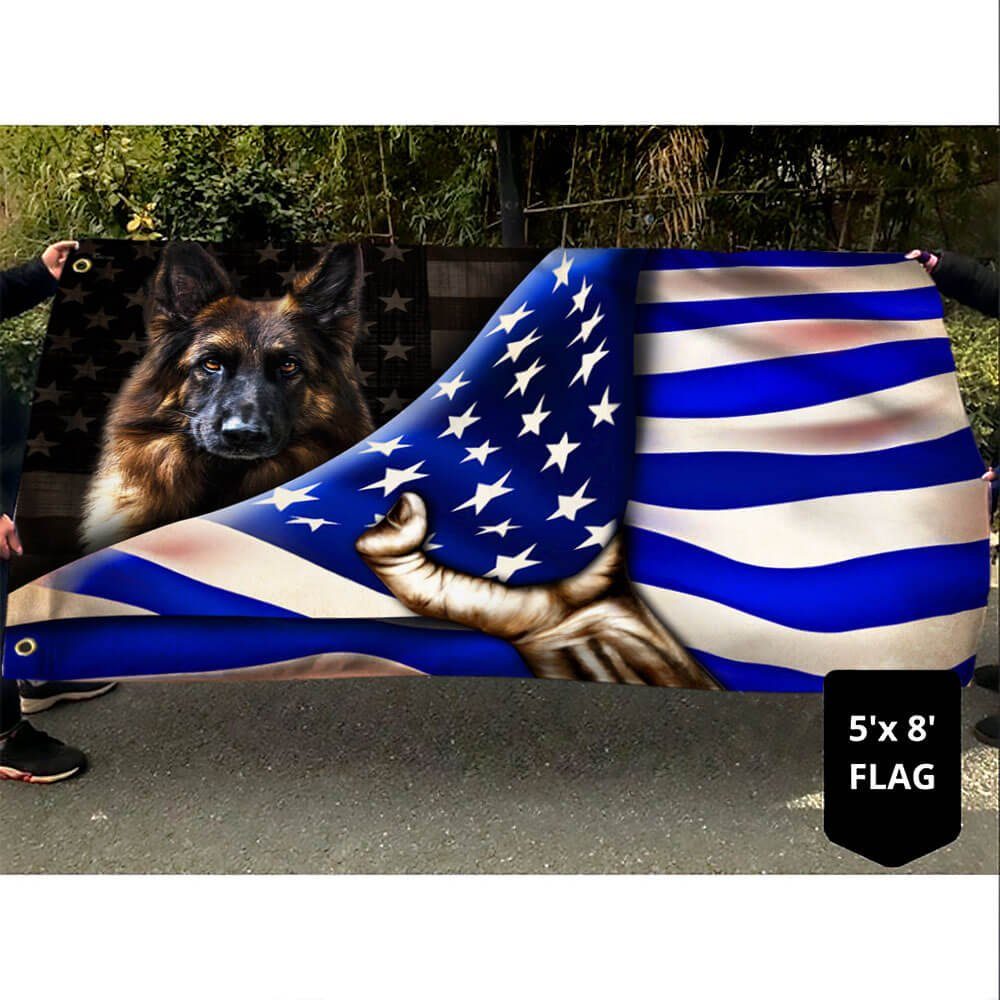 German Shepherd. Police Dog. K9. The Thin Blue Line Flag THB2100GF - Image 3