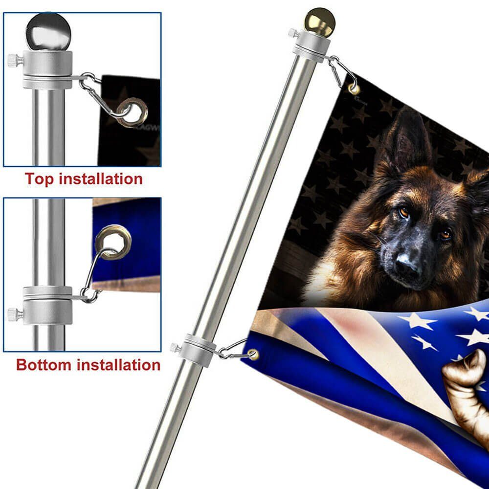 German Shepherd. Police Dog. K9. The Thin Blue Line Flag THB2100GF - Image 5