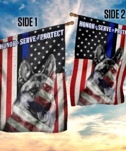 german shepherd honor serve protect flag 2301