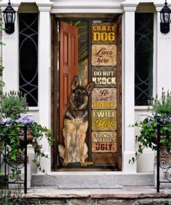 german shepherd door cover 7167