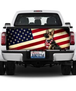 german shepherd america truck tailgate decal sticker wrap 7536