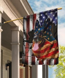 german shepherd american flag 1815