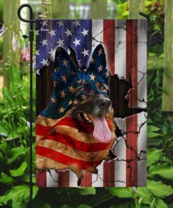 german shepherd american flag 2173