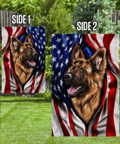 german shepherd american flag 2205