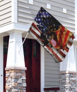 german shepherd american flag 3656