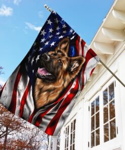 german shepherd american flag 3999