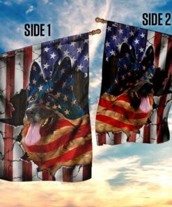 german shepherd american flag 5036