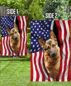german shepherd american flag 5114