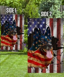german shepherd american flag 5297