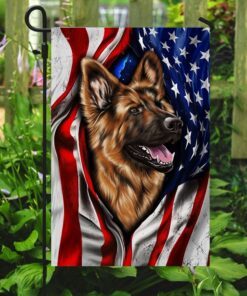 german shepherd american flag 5764