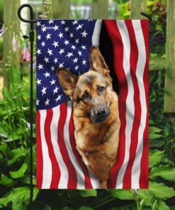 german shepherd american flag 6441