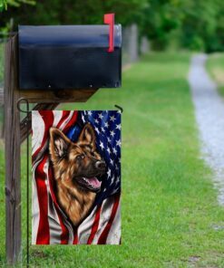 german shepherd american flag 7489