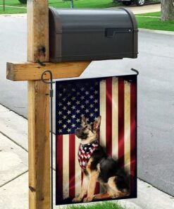 german shepherd american flag 7848