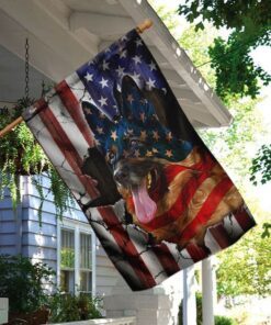 german shepherd american flag 8751