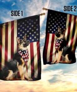 german shepherd american flag 8938