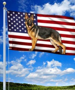 german shepherd american grommet flag tqn61gf 7950