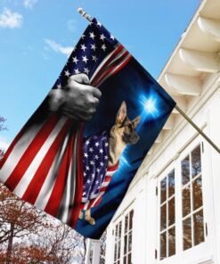 german shepherd american patriot flag 1550