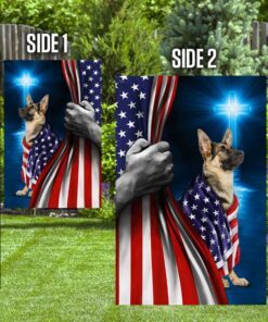 german shepherd american patriot flag 1731