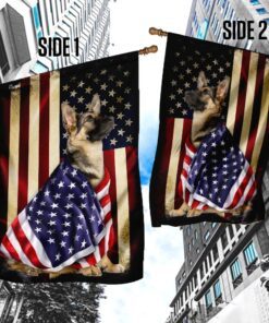 german shepherd american patriot flag 3617