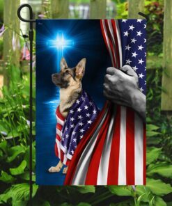 german shepherd american patriot flag 4509