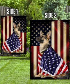 german shepherd american patriot flag 4945