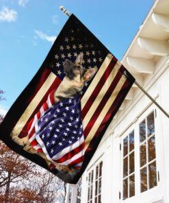 german shepherd american patriot flag 6850