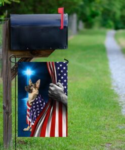 german shepherd american patriot flag 7813
