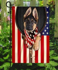 german shepherd american patriot flag thn3626f 1274