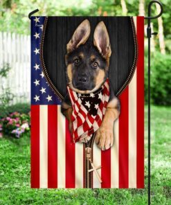 german shepherd american patriot flag thn3626f 8492