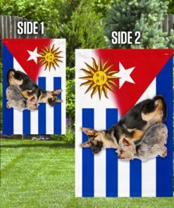 german shepherd and yorkie flag anl109fv1 flag 6140