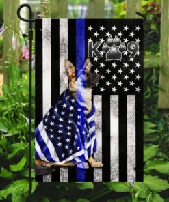 german shepherd blue line flag thb3224f 2078