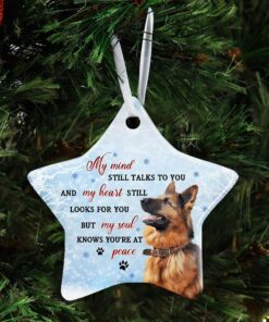 german shepherd ceramic ornament 1711