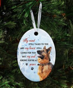 german shepherd ceramic ornament 4251
