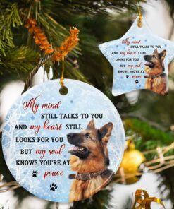 German Shepherd Ceramic Ornament