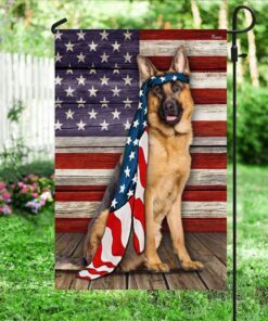 german shepherd dog flag charming dog ntb216f 4808
