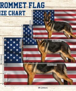 german shepherd dog grommet flag qnv04gf 1959