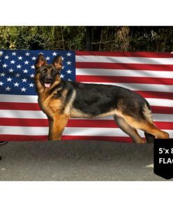 german shepherd dog grommet flag qnv04gf 2852