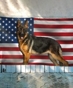 german shepherd dog grommet flag qnv04gf 6481