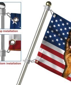 german shepherd dog grommet flag qnv04gf 6892