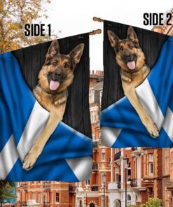 german shepherd dog scottish saltire flag ddh2847fv16 3893