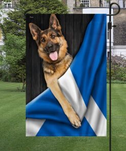german shepherd dog scottish saltire flag ddh2847fv16 4473