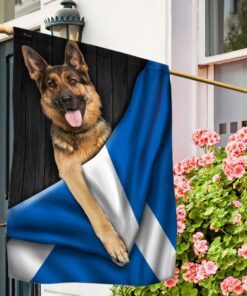 german shepherd dog scottish saltire flag ddh2847fv16 6320