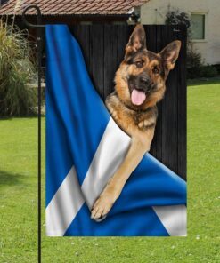 german shepherd dog scottish saltire flag ddh2847fv16 8171