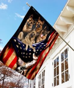 german shepherd flag 3296