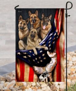 german shepherd flag 4437