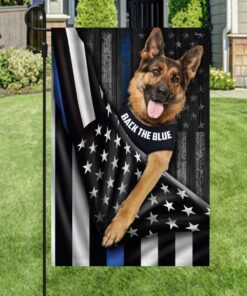 german shepherd flag back the blue ddh2847fv15 1295