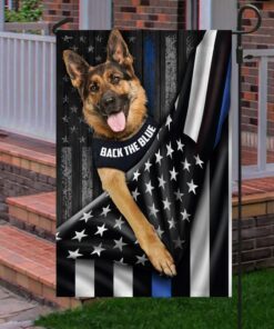 german shepherd flag back the blue ddh2847fv15 2260
