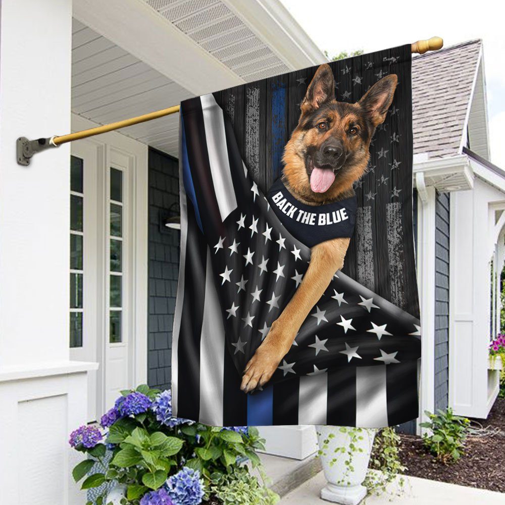 German Shepherd Flag Back The Blue DDH2847Fv15