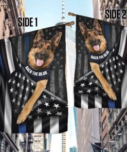 german shepherd flag back the blue ddh2847fv15 7543