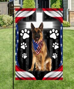 german shepherd flag god bless american ddh2963f 2670